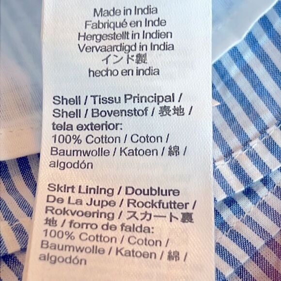 NWT J Crew Factory Dress Ruffle Neck Puff Sleeve 8P - Picture 9 of 10